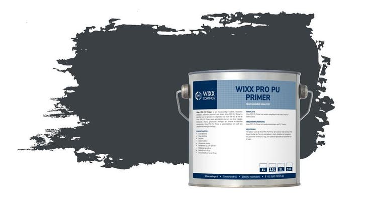 Wixx PRO PU Primer RAL 7016 | Antracietgrijs 1L, Doe-het-zelf en Verbouw, Verf, Beits en Lak, Verf, Grijs, Nieuw, Minder dan 5 liter