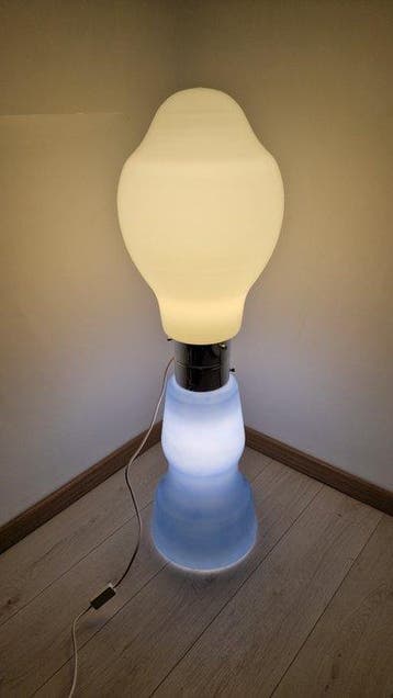 Murano - Staande lamp - Birillo Blu - Glas, Metaal