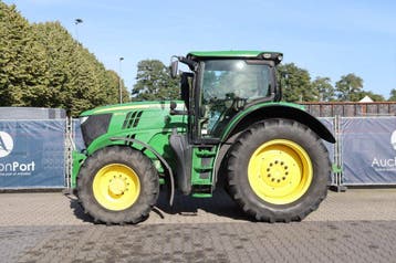 Veiling: Tractor John Deere 6170R Diesel 190pk 2013, Zakelijke goederen, Gebruikt, Meer dan 10000, Meer dan 160 Pk, Ophalen