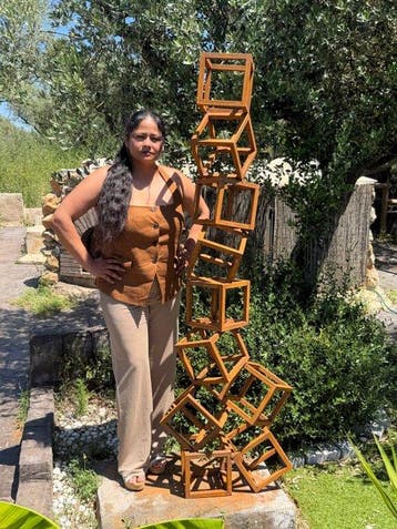 Ana Lucia B.M - Sculpture Corten - BIG XXL - NO Reserve