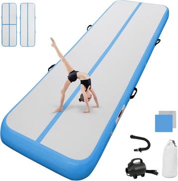 Opblaasbare Tumbling Mat | 0.9mm PVC | Retourdeal 41% Krt, Ophalen of Verzenden, Zo goed als nieuw, Rug, Fitnessmat