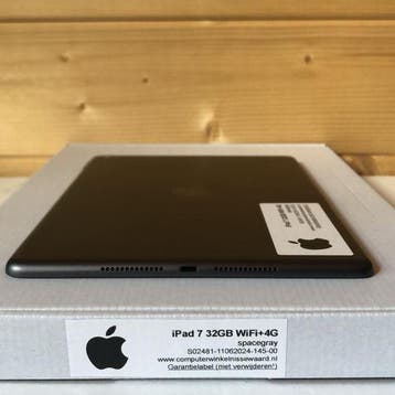 Apple iPad 7 10.2 32GB zwart WiFi (4G) + garantie, Nieuw