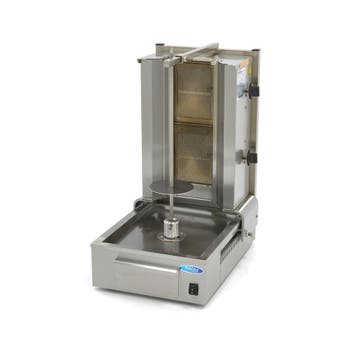 Shoarma Grill | Twee gasbranders | RVS uitlekbak |, Verzenden, Nieuw in verpakking