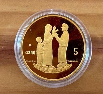 San Marino. 5 Scudi 1994