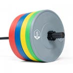 Olympische Bumper 15kg | Staal-Rubber | Laatste Stuks!, Sport en Fitness, Ophalen of Verzenden, Nieuw, Armen, Halterschijven