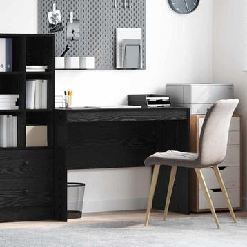 vidaXL Bureau Zwart Eiken 100 x 50 x 76 cm, Verzenden, Nieuw