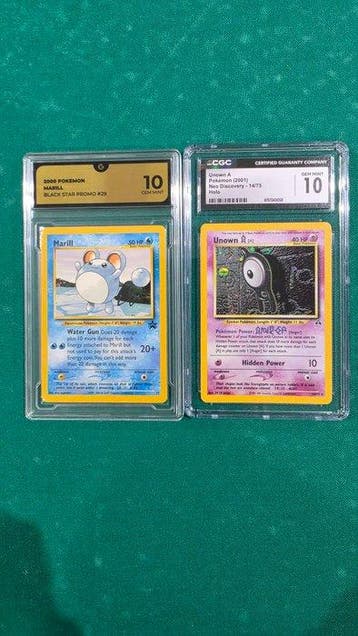 Pokémon - 2 Graded card - CGC 10, Nieuw