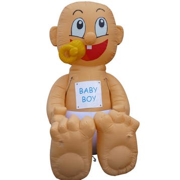Te huur opblaasbare baby huren, Hobby en Vrije tijd, Feestartikelen | Verhuur, Zo goed als nieuw, Geboorte of Huwelijk