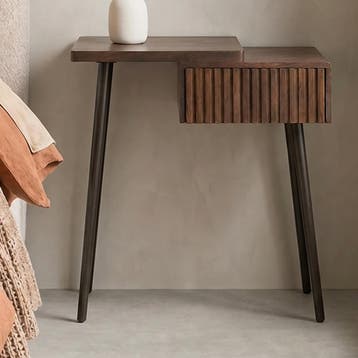*WOONWINKEL* Houten Nachtkastje Met Lade Links, Verzenden, Nieuw