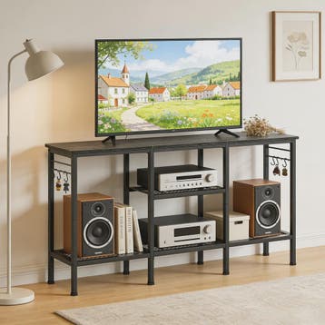 TV Meubel met Open Opbergvakken en Soundbar Plank - Geschikt, Verzenden, Nieuw