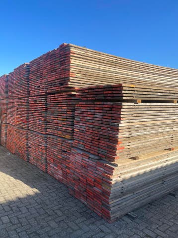 Steigerhout - steigerplanken verschillende lengtes, Doe-het-zelf en Verbouw, Hout en Planken, Gebruikt, Ophalen of Verzenden, Plank