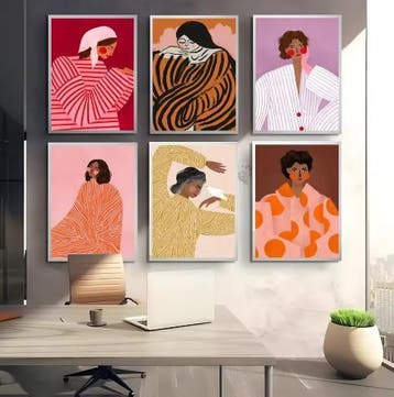 Moderne S Sofia Lind Poster Muurkunst voor Thuis XL, Verzenden, Nieuw