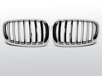 Grillen set | geschikt voor BMW X5 E70 / X6 E71 2008- | chro, Verzenden, Nieuw, BMW