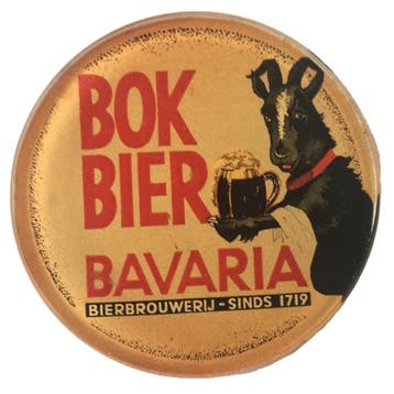 Occasion - Ronde taplens Bok bier Bavaria, Ophalen of Verzenden