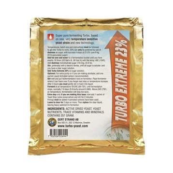 Turbo Extreme 23% - Turbo gist / yeast - 257 g, Ophalen of Verzenden, Nieuw, Overige typen