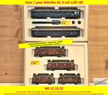 Marklin modeltreinen, locomotieven, wagons, rails, 2dehands, Hobby en Vrije tijd, Gebruikt, Wisselstroom, Märklin