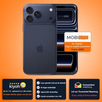 iPhone 17 Pro | 4 Gratis Accessoires – Accu tot 100%, 256 GB, Verzenden, Zo goed als nieuw, Zonder simlock