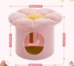 Schattig Bloemen Kattenhuis met Afneembaar Kattenbed, Nieuw