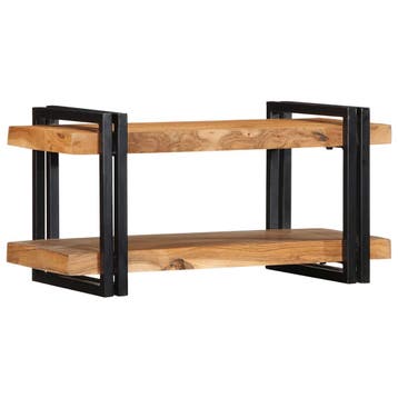 vidaXL Wandschap 70x33x35 cm massief acaciahout, Verzenden, Nieuw