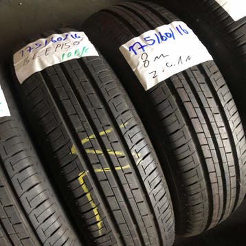 2 x Bridgestone Ecopia EP150 175-60-16 Zomerbanden Zo goe..., Gebruikt, 16 inch, 175 mm, Ophalen of Verzenden