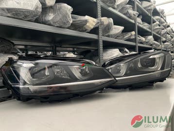 VW GOLF VII XENON LED KOPLAMP R L KPL 5G1941033  5G1941034, Auto-onderdelen, Verlichting, Verzenden, Gebruikt, Volkswagen