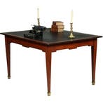 Hollandse 18e eeuwse werktafel Louis Seize ingelegd met wasd, Antiek en Kunst, Antiek | Meubels | Tafels, Ophalen of Verzenden