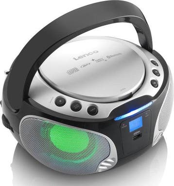 Lenco SCD-550SI - Draagbare radio met Bluetooth® en LED verl, Verzenden, Zo goed als nieuw