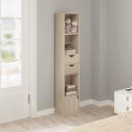 Hoge Boekenkast Licht Eiken - Modern Design 30x24x158cm, Minder dan 50 cm, Verzenden, Nieuw, Minder dan 25 cm