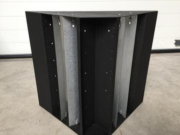 Broekstuk (2 x 45°), verticale schoepen, Ophalen of Verzenden, Gebruikt, 800 watt of meer, Kachel