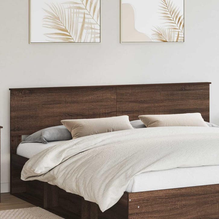 vidaXL Hoofdbord Bruin Eiken Bewerkt hout, Huis en Inrichting, Slaapkamer | Bedden, Bruin, Nieuw, Hout, Verzenden