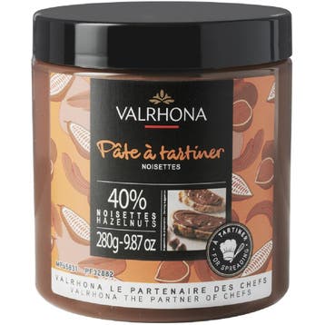 Valrhona Chocolade Hazelnootpasta 280g, Verzenden, Nieuw