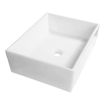 Brauer Ice Waskom - Rechthoekig Afgerond - 48 cm - Keramiek, Ophalen of Verzenden, Nieuw