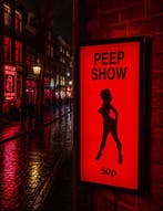 Neonreclame Rode Lichtenwijk Amsterdam Soho - Lichtbord -, Antiek en Kunst