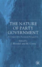 The Nature of Party Government 9780333681992 Jean Blondel, Verzenden, Gelezen, Jean Blondel
