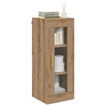 vidaXL Wandkast Artisan Eiken 34,5 x 34 x 90 cm, Minder dan 50 cm, Verzenden, Nieuw, Minder dan 100 cm