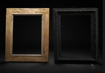 Lijst (2) - Hout - 33 × 26 cm., Antiek en Kunst