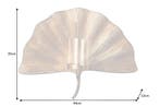 Decoratieve kandelaar GINKGO 44cm goud handgemaakt metalen, Ophalen of Verzenden, Nieuw