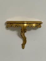 Wandrek - Hout, bladgoud - Legbord met bladgoud