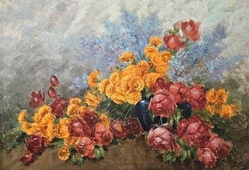 Giuseppe Alberto Cocco (1869-1963) - Trionfo floreale