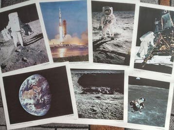 Zeven vintagefotos van Apollo 11 - 1960-1970