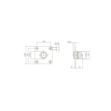 Intersteel Deurbel vierkant - RVS/mat zwart, Huis en Inrichting, Deurbellen, Verzenden, Nieuw
