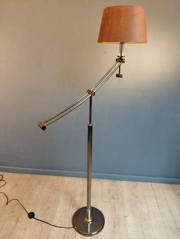 Staande lamp - Messing - In hoogte verstelbaar