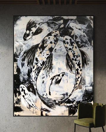 NTX Studio - Black Koi, Antiek en Kunst