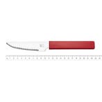 RÖR Solingen Pizzames – RVS Lemmet – 11 cm – Rood (Me, Ophalen of Verzenden, Nieuw, Rvs of Chroom, Los bestek
