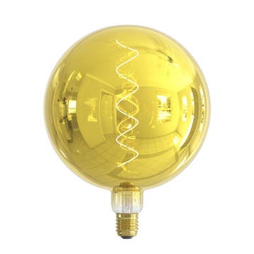 Calex Filament LED Lamp Kalmar XXL Metallic Gold  Ø200 mm E, Huis en Inrichting, Lampen | Losse lampen, Nieuw