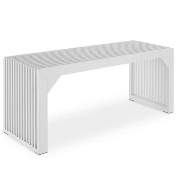 Hocker/zitbank Ribb, lamellenlook, belastbaar tot 350 kg, Verzenden, Nieuw
