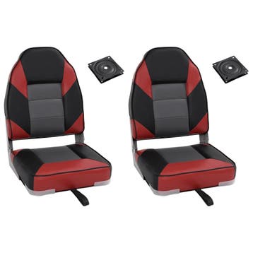 vidaXL 4-delige Bootstoelenset met hoge rugleuning, Watersport en Boten, Bootonderdelen, Verzenden, Nieuw