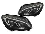 Koplampen Mercedes C-Klasse W205 Full LED Tube Zwart, Ophalen of Verzenden, Nieuw