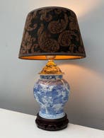 Tafellamp - Porselein, Hout