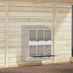 vidaXL Kippennestkast met 6 vakken gegalvaniseerd metaal, Verzenden, Nieuw